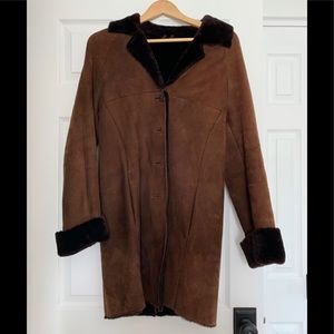 Barney’s New York Mid-Length Shearling Coat